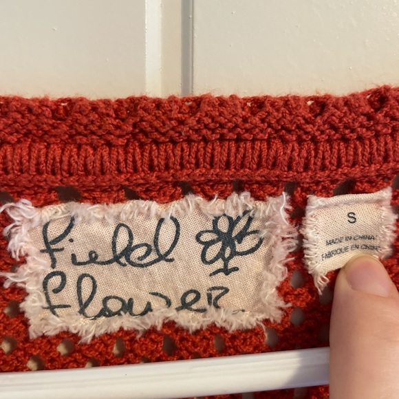 Field Flower Women’s Orange Sweater - Picture 7 of 7